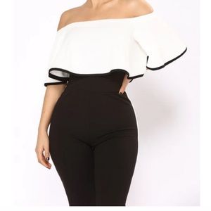 Fashion Nova Corner Office Color Blocked Jumpsuit